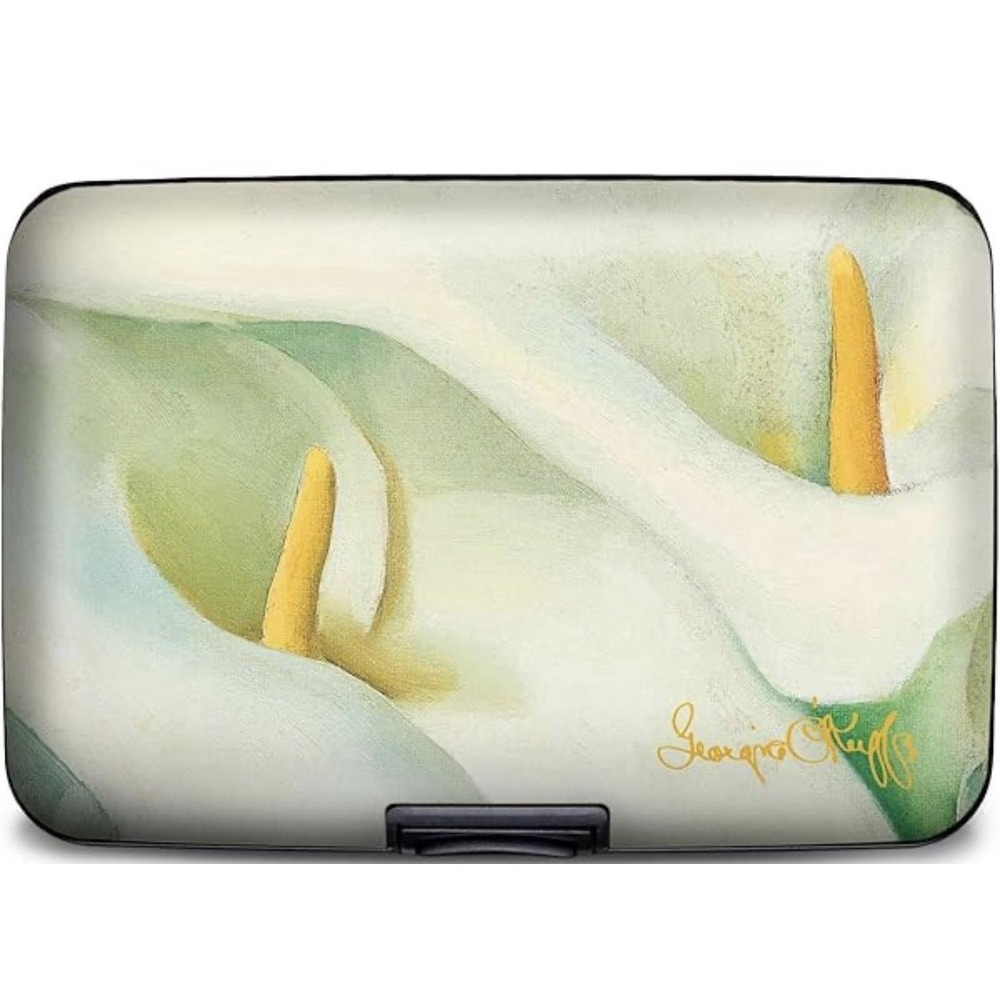 New Monarque RFID Secure Armored Signature, Georgia O'Keeffe Calla Lily Flower